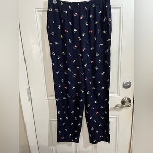 Blair Boutique Navy Floral Pants Size Large
